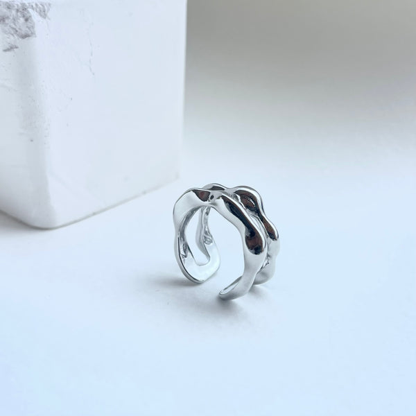 Anillo Doble Waff Silver