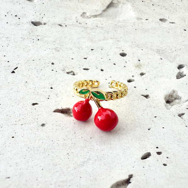 Anillo cereza cadena