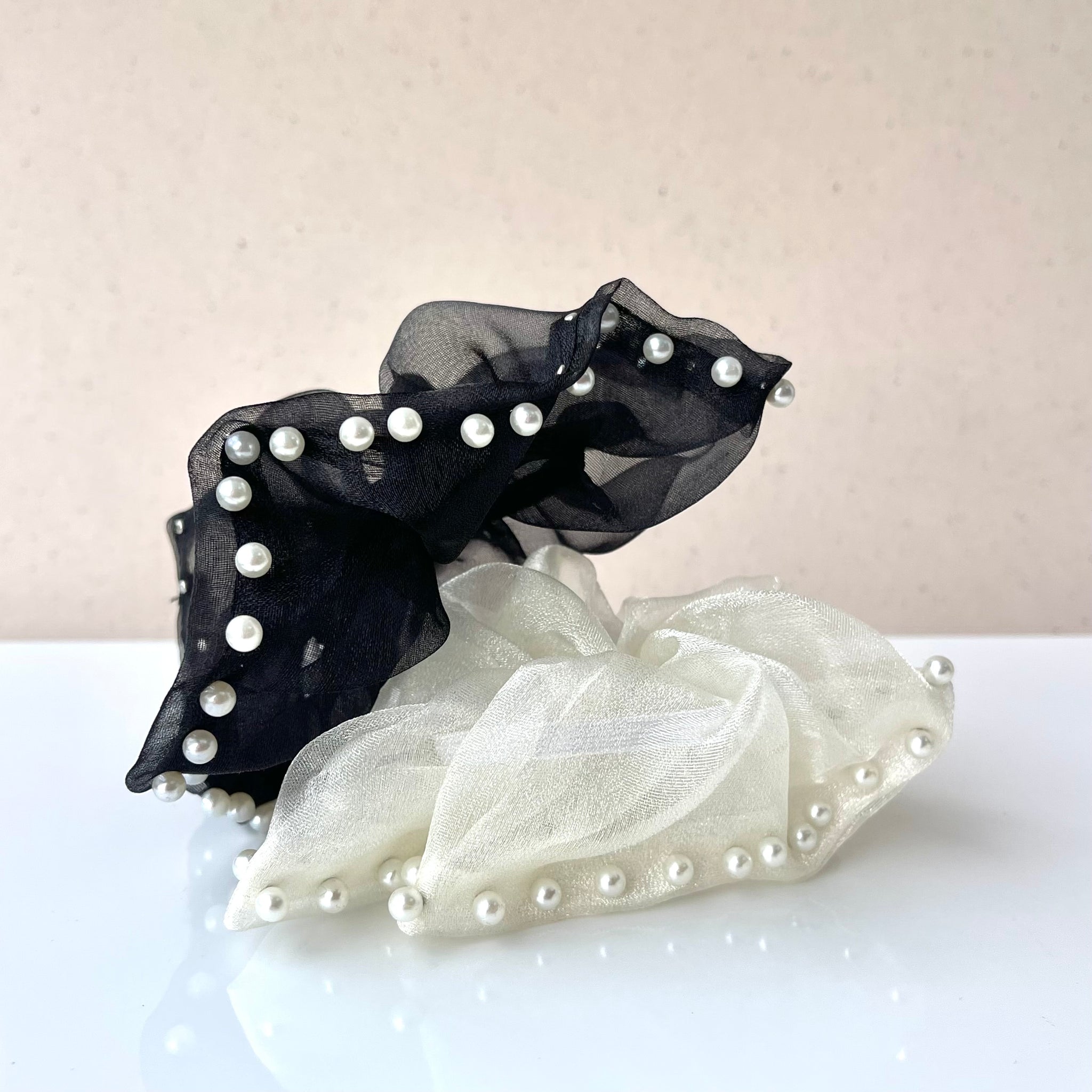 Scrunchie Seda transparencia